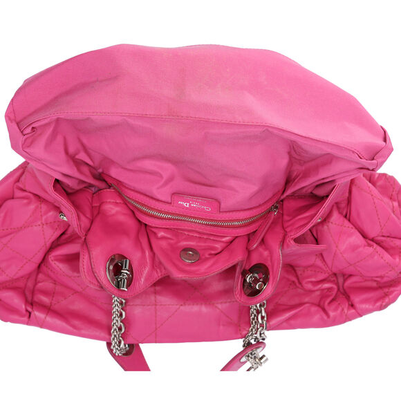 Christian Dior Le Trente Shoulder Bag Pink Quilted Leather - Picture 3 of 12